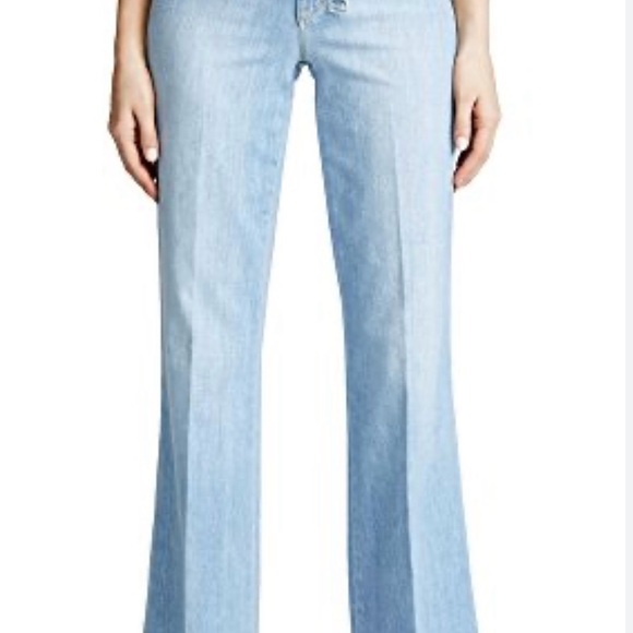 NWOT high rise belted  flare jeans - Picture 7 of 11